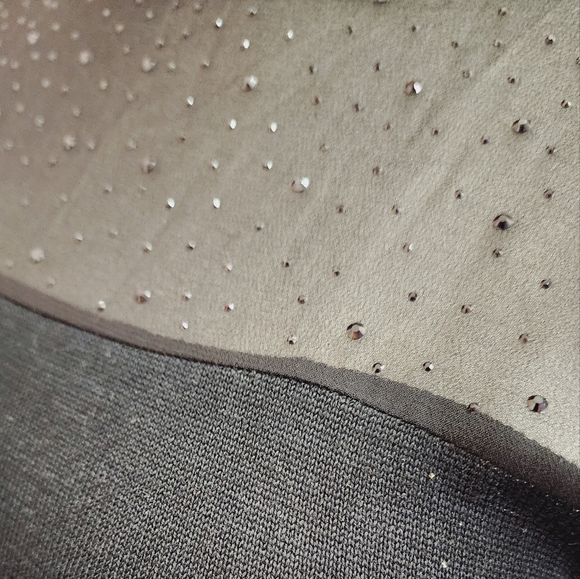 Premise Women's Mock Neck Mesh Rhinestone Sleeveless Knit Top-(Medium)EUC - Picture 5 of 6